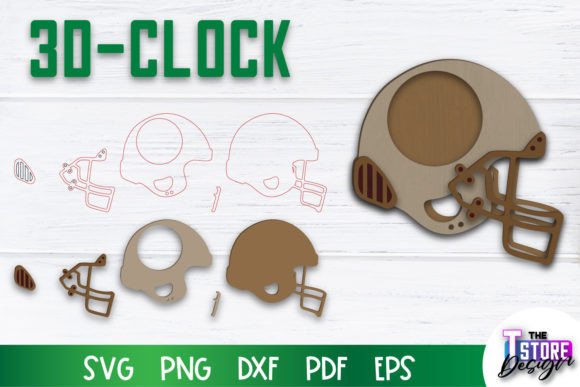 3D Clock SVG: Laser Cut and CNC File for Stunning Projects