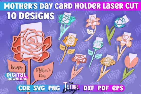 Charming Mother's Day Card Holder & Granny Gift Design