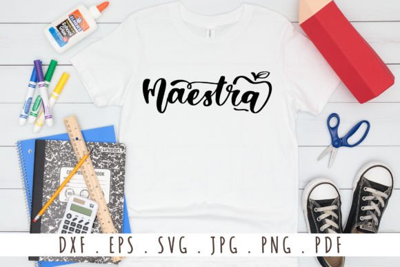 Maestra SVG Cut File: Creative Teacher Design