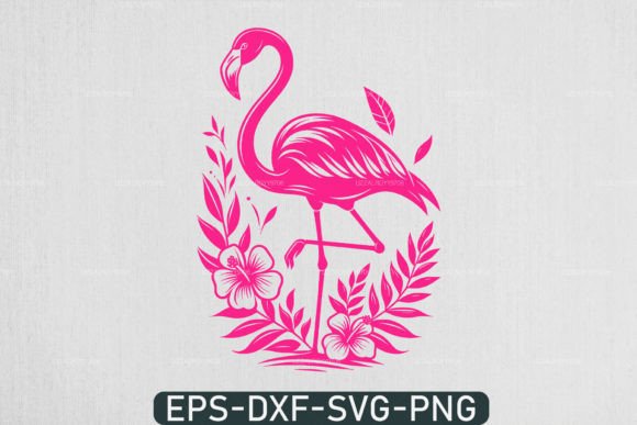 Pink Flamingo SVG and Cute Summer Designs