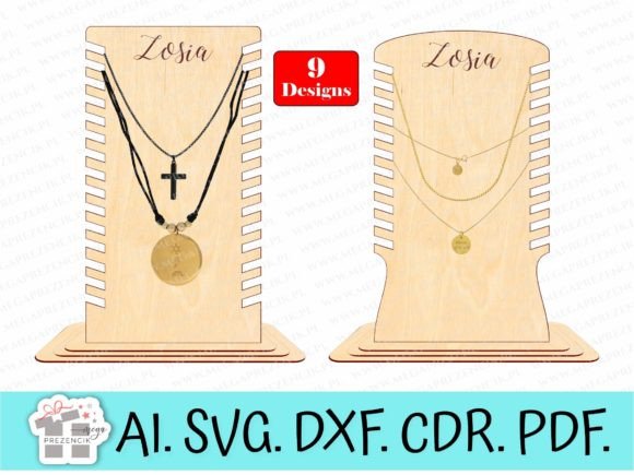 Plywood Jewelry Stand Laser Cut Svg Designs