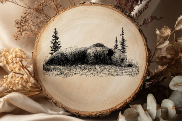 Sleeping Bear SVG Wildlife: A Timeless Wilderness Design