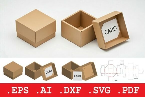 Square Card Storage Box: A Practical Packaging Template