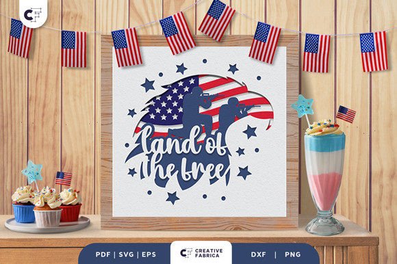 USA Military Eagle 3D Light Box Papercut: A Patriotic Centerpiece