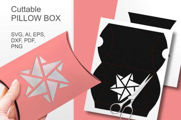 Winter Hex Star Window Pillow Gift Box